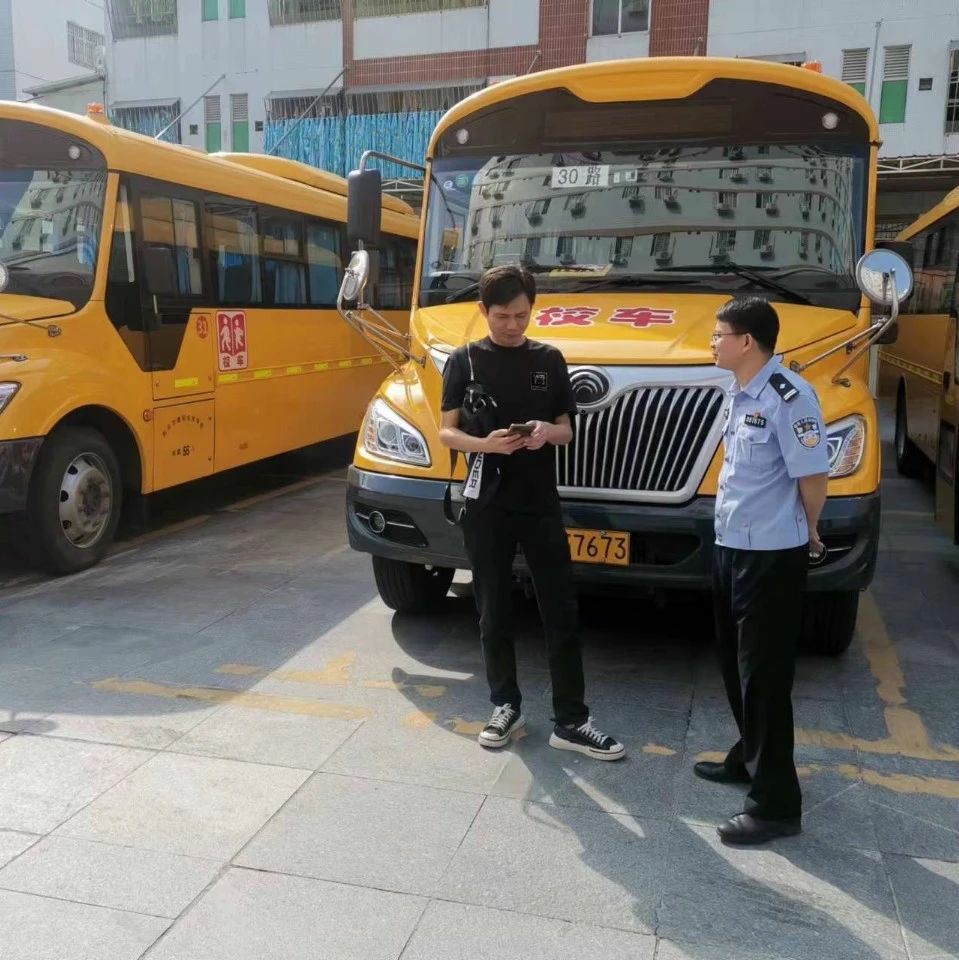 交通安全無小事！潮陽交警開展校車安全檢查和校車司機安全宣傳教育