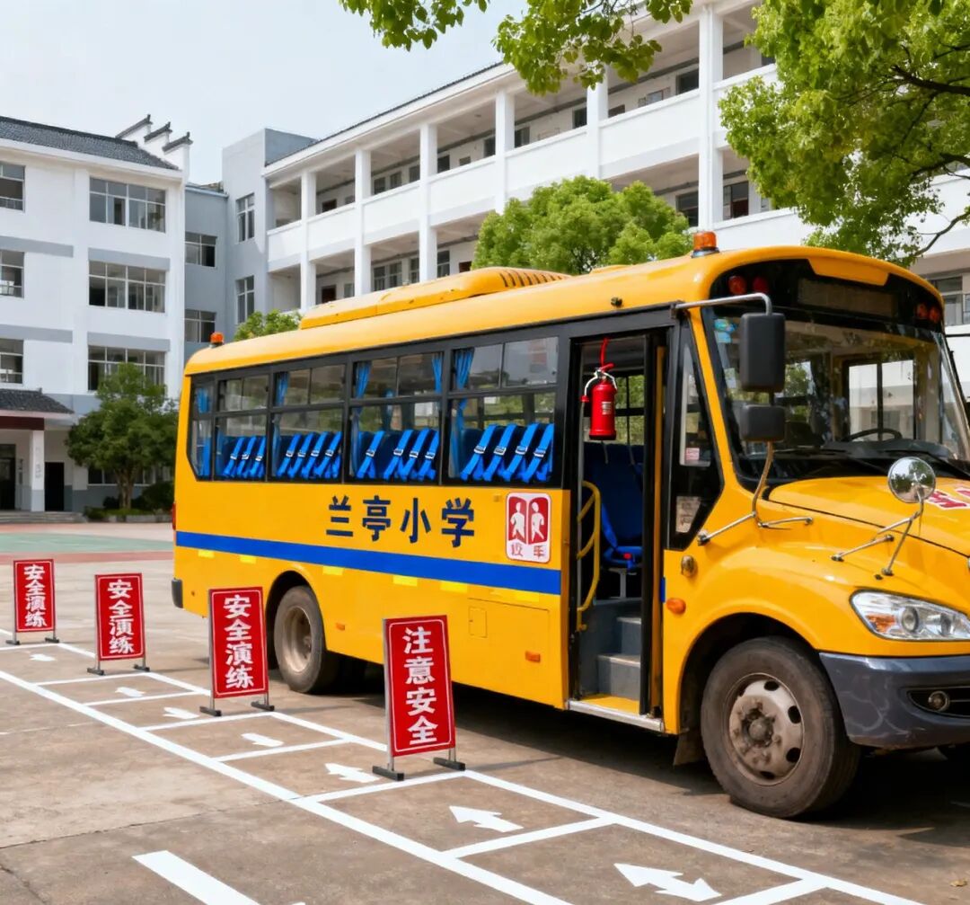 【蘭亭●校車演練】安全“童”行，為愛護航—蘭亭小學舉行校車安全演練