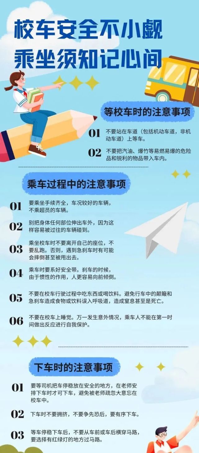 應急科普｜校車安全不小覷 乘坐須知記心間！