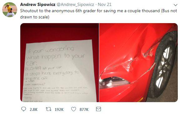 校車肇事逃逸，卻萬萬沒想到被這個人檢舉了