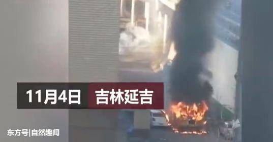 司機怕天太冷打不著火 竟在車上用明火取暖瞬間被燒成空架
