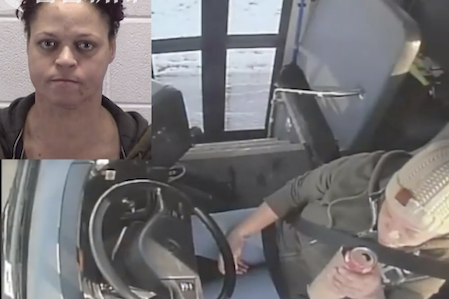 校車司機邊開車邊喝酒 當時車上載有32名小學生