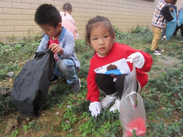 福全幼兒園“環保小衛士“在行動