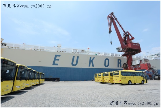再次發運沙特449輛智慧安全校車